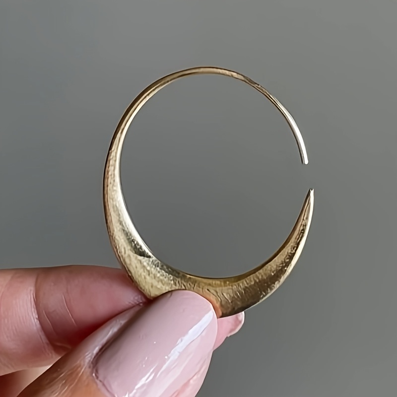 Vintage Copper Circular Earrings for Bohemian Style